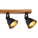 Globo 15466S-4 přisazené stropní bodové svítidlo Günther 4x60W | E27 - hněá, černá, zlatá