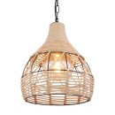 Globo 15671H závěsné stropní svítidlo Halia 1x60W | E27 - černá, přírodní