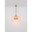 Globo 15671H závěsné stropní svítidlo Halia 1x60W | E27 - černá, přírodní
