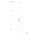 Globo 47441-3S LED přisazené stropní svítidlo HARMON  E14 | černá