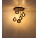 Globo 47441-5S LED přisazené stropní svítidlo HARMON E14 | černá