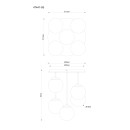 Globo 47441-5S LED přisazené stropní svítidlo HARMON E14 | černá