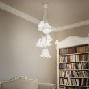závěsné svítidlo - lustr Ideal lux HATS Classic 9x60W E27 - bílá