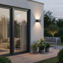 Ideal lux I328669 LED venkovní nástěnné svítidlo ATOM | 25W integrovaný LED zdroj | 2100lm | 3000K