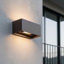 Ideal lux I328669 LED venkovní nástěnné svítidlo ATOM | 25W integrovaný LED zdroj | 2100lm | 3000K