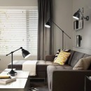 Ideal Lux 003535 stolní lampička Newton Nero 1x60W|E27 - černá