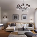 Ideal Lux 020594 závěsné stropní svítidlo Accademy 8x40W|E14 - černá