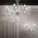 Ideal Lux 027616 nástěnná lampa Canaletto Transparente 2x40W|E14 - sklo/křišťál