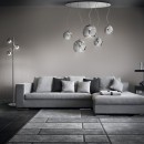 Ideal Lux 059655 LED venkovní nástěnné svítidlo Discovery 5x60W|E27|66 - šedé