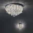 Ideal Lux 073613 přisazené stropní svítidlo Mozart 9x40W|G9 - křišťál