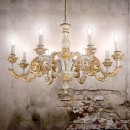 Ideal Lux 075341 závěsné stropní svítidlo Giglio Oro 8x40W | E14 - zlatá