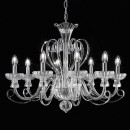 Ideal Lux 090269 závěsné stropní svítidlo Alexander 8x40W | E14 - chrom