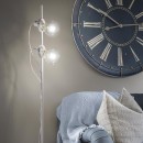 Ideal Lux 119458 stojací lampa Radio 2x60W|E27 - bílá