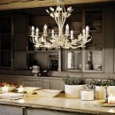 Ideal Lux 121574 závěsné stropní svítidlo Champagne 8x40W|E14