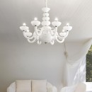 Ideal Lux 132129 závěsné stropní svítidlo Praga 6x40W|E14 - bílé