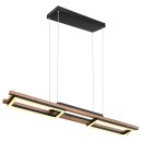 Globo 67266H LED závěsné stropní svítidlo Illa 1x30W | 1000lm | 3000K - opál, hnědá, černá