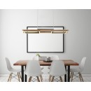 Globo 67266H LED závěsné stropní svítidlo Illa 1x30W | 1000lm | 3000K - opál, hnědá, černá