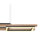 Globo 67266H LED závěsné stropní svítidlo Illa 1x30W | 1000lm | 3000K - opál, hnědá, černá
