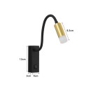 Immax 08283L LED nástěnné svítidlo GOAL  | 3W integrovaný LED zdroj