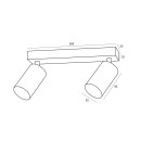 Immax NEO 07263Z LED bodové stropní svítidlo PUNTO | 4,8W integrovaný LED zdroj