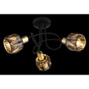Globo 54357-3B přisazené stropní svítidlo Idniana 3x40W | E14 - černá, zlatá