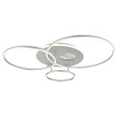 Globo 48466-54A LED přisazené stropní svítidlo INVERTINA  | 54W integrovaný LED zdroj | 2256lm | 2700-6500K | dálkové ovládání | stmívač | stříbrná