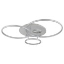 Globo 48466-54A LED přisazené stropní svítidlo INVERTINA  | 54W integrovaný LED zdroj | 2256lm | 2700-6500K | dálkové ovládání | stmívač | stříbrná