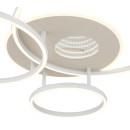 Globo 48466B-40 LED přisazené stropní svítidlo INVERTINA  | 40W integrovaný LED zdroj | 1646lm | 2700-6500K | dálkové ovládání | stmívač | béžová