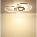 Globo 48466B-40 LED přisazené stropní svítidlo INVERTINA  | 40W integrovaný LED zdroj | 1646lm | 2700-6500K | dálkové ovládání | stmívač | béžová