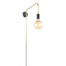 Italux MBM3386/1 BK+GD Malene | 40W E27