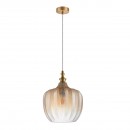 Italux PND-8014-1A-CH závěsné stropní svítidlo Sabres 1x60W | E27 - mosaz, champagne
