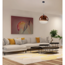 Italux PND-8332-250-CP závěsné stropní svítidlo Namelo 1x60W | E27 - matná černá, měďěná