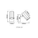 Globo JAMES 57918-1B bodové nástěnné svítidlo GU10