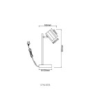 Globo JAMES 57918TB LED stolní lampička GU10