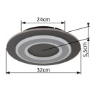 Globo GLB48032-24 LED přisazené stropní svítidlo JAYDEN | 24W integrovaný LED zdroj | 710lm | 3000K