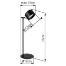 Globo GLB58436B LED stolní lampička JORJE | 5W integrovaný LED zdroj | 120lm | 3000+4000+5000K