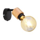 Globo 54031-1 nástěnné svítidlo Jorna 1x40W | E27 - hnědá, černá