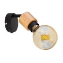 Globo 54031-1 nástěnné svítidlo Jorna 1x40W | E27 - hnědá, černá