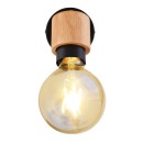 Globo 54031-1 nástěnné svítidlo Jorna 1x40W | E27 - hnědá, černá