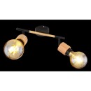 Globo 54031-2 přisazené stropní bodové svítidlo Jorna 2x40W | E27 - hnědá, černá
