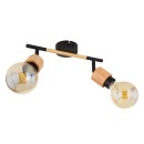 Globo 54031-2 přisazené stropní bodové svítidlo Jorna 2x40W | E27 - hnědá, černá
