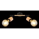 Globo 54031-2 přisazené stropní bodové svítidlo Jorna 2x40W | E27 - hnědá, černá