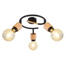Globo 54031-3 přisazené stropní svítidlo Jorna 3x40W | E27 - hnědá, černá