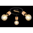 Globo 54031-3 přisazené stropní svítidlo Jorna 3x40W | E27 - hnědá, černá