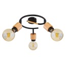 Globo 54031-3 přisazené stropní svítidlo Jorna 3x40W | E27 - hnědá, černá
