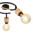 Globo 54031-3 přisazené stropní svítidlo Jorna 3x40W | E27 - hnědá, černá