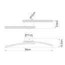 Globo 67169-12IP LED koupelnové přisazené stropní svítidlo Jules 1x12W | 720lm | 3000-4000-6000K | IP44 - nastavitelné, krokové stmívání, paměťová funkce, chrom