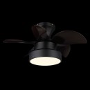 Globo 3670 LED ventilátor s osvětlením KARI  | 22W integrovaný LED zdroj | 1660lm | 3000/4500/6000K | dálkové ovládání | stmívač | ventilátor | černá