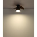 Globo 3670 LED ventilátor s osvětlením KARI  | 22W integrovaný LED zdroj | 1660lm | 3000/4500/6000K | dálkové ovládání | stmívač | ventilátor | černá