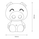 Zuma Line KDR-603B-PK LED stolní lampička Piggy | 3W integrovaný LED zdroj | 40000K